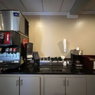 a coffee machine on a counter