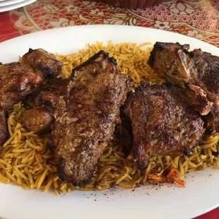 Lamb over rice