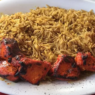 My favorite: Chicken Kabob. Great taste and NOT over cooked. The best.