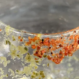 The remnants of the cucumber margarita ...so delicious!