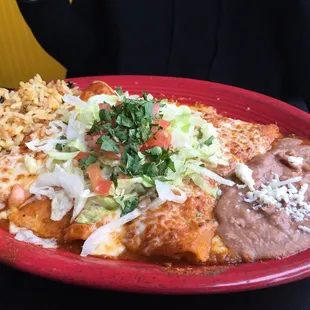 Enchilada plate.
