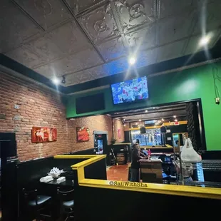 the interior of the restaurant