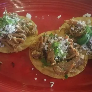 Mini Carnitas Tostadas
