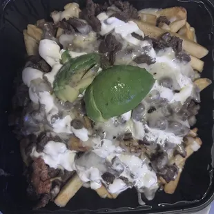 Carne asada nachos