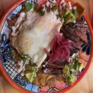 Asada Chilaquiles Rojos