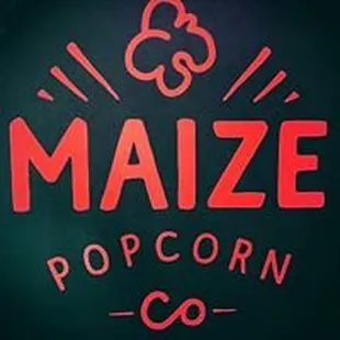 the logo for maize popcorn company