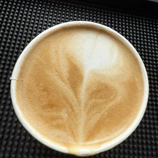 Latte with almond milk