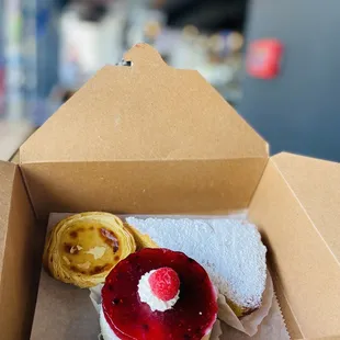 a pastry in a box