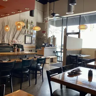 Part of the cute sushi bar.