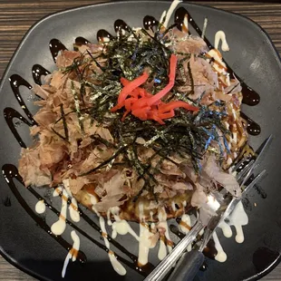 Top-View (Seafood) Modern-Yaki, menu #403. $18.95 a/o 06/2021. See the side view for the full effect..