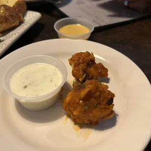 chicken wings and fried chicken, food
