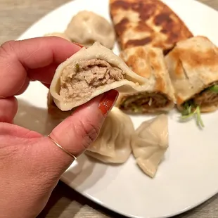 Juicy Pork Xiao Long Bao (XLB). Savory, doughy steamed dumplings stuffed with pork. This was my favorite of the dishes I tried out.