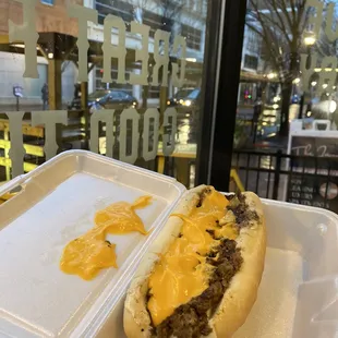 6 inch traditional philly cheesesteak