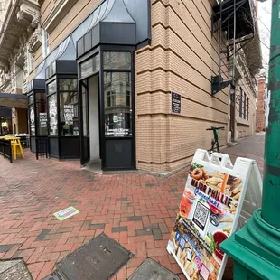 outside