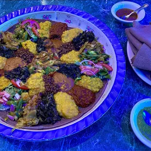 Vegetarian combo for three