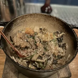 Mushroom Crispy Rice