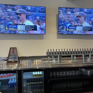 Bar area. Padres game was on!