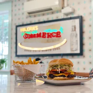 Our Smashburgers are finished on our chargrill and are fantastic!