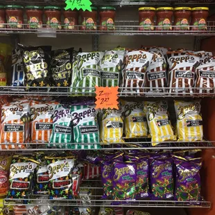 a variety of snacks