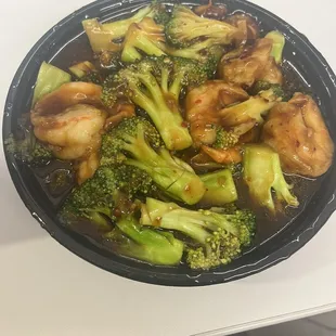 Jumbo Shrimp with Broccoli
