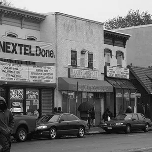a man walking down the street
