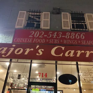 the front of a restaurant