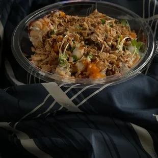 a bowl of rice and vegetables