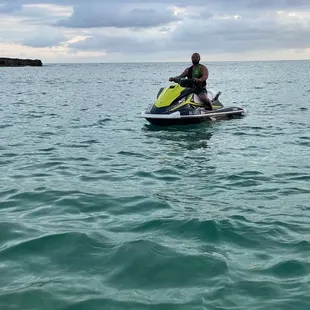 Backyard beach jetski day