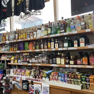 Large stock of liquor AND PEACH CROWN!