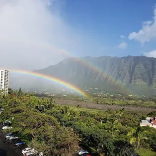 Makaha Valley Towers Condo Double Rainbows