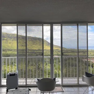 View from living room.