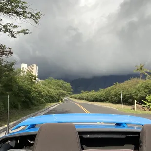 The road to the towers.