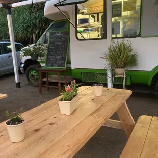 Nice dining area at Makahoa Pizza - clean and fun