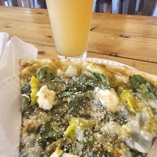 Pizza and beer