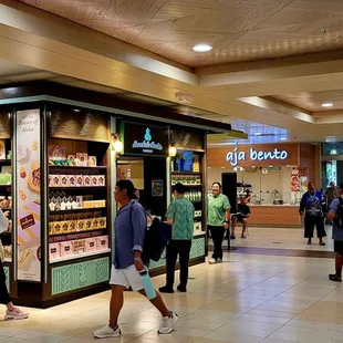 Inside of the Makai Market Food Court.