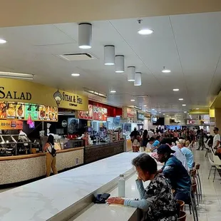 Inside of the Makai Market Food Court.