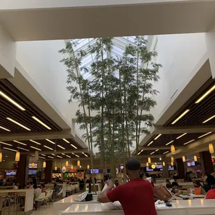 Inside of food court - everyone needs to be vaccinated to enter