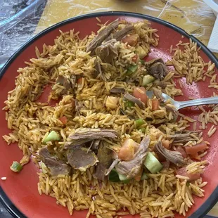 Kabsa with salad