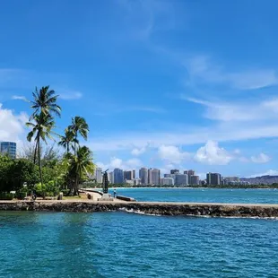 Beautiful views from the catamaran cruise