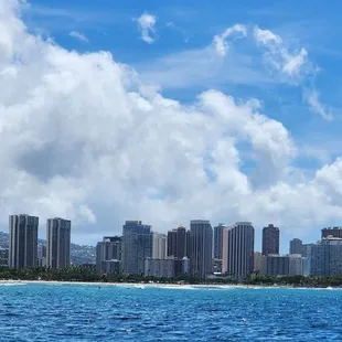 Beautiful views from the catamaran cruise