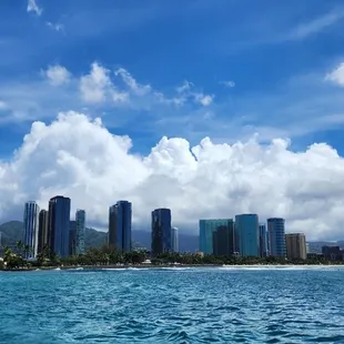 Beautiful views from the catamaran cruise