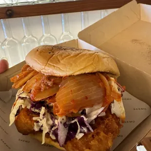 Saemo K Chicken Sando. So good 11.21.24