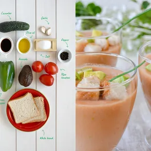 the ingredients of a smoothie