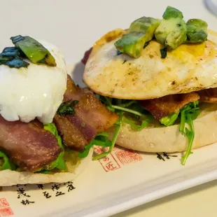 two sandwiches on a plate