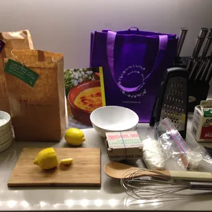 Shrimp tapa &amp; Crema Catalana Kit. Pre-measured ingredients right to my door.