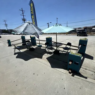Outside seating