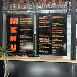 Pescado Bravo menu