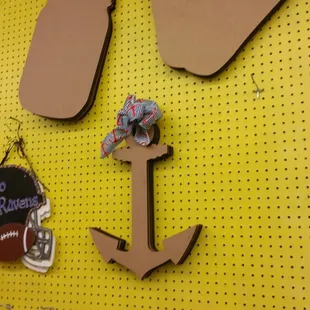 Anchors away! Paint some wood.