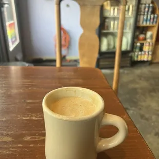 Caramel latte with oat milk