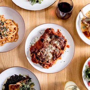 Chicken Parmigiana, Corvina Sea Bass, Spaghetti Pomodoro, Lasagna and much more